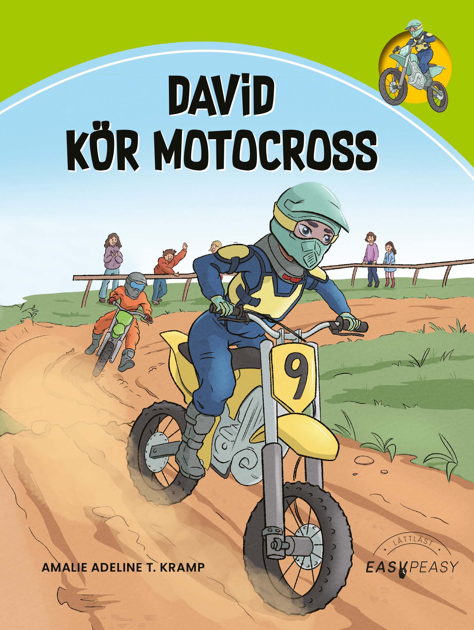 Omslag: David kör motocross