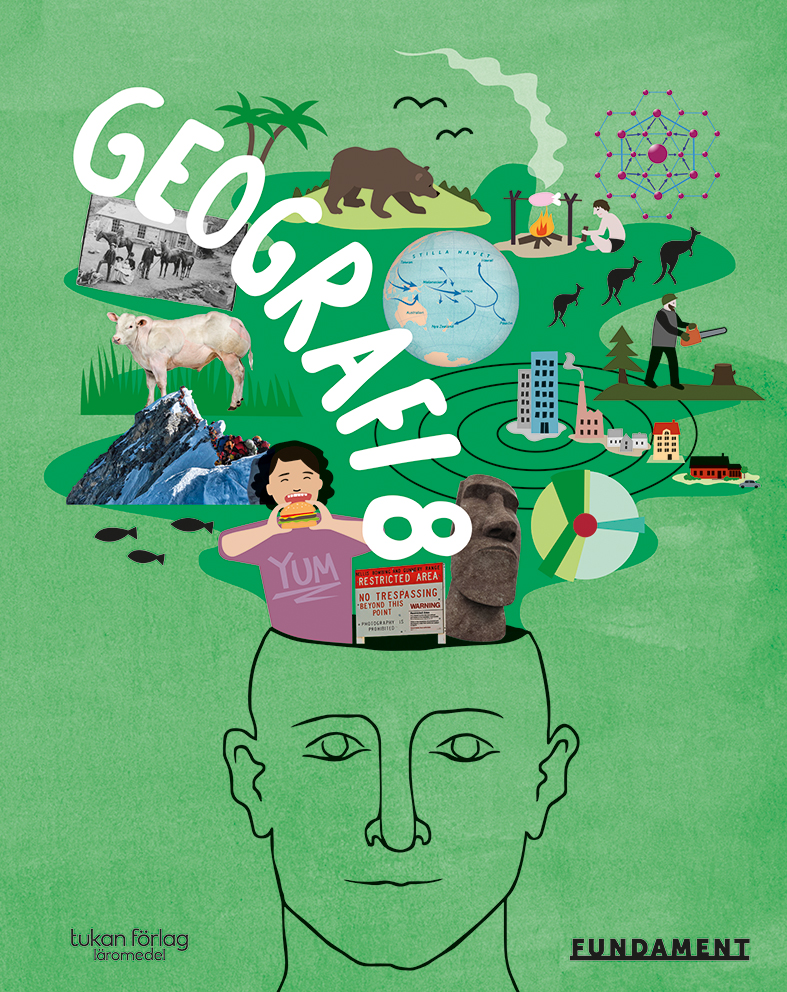 Omslag: Fundament Geografi 8, 2:a upplagan